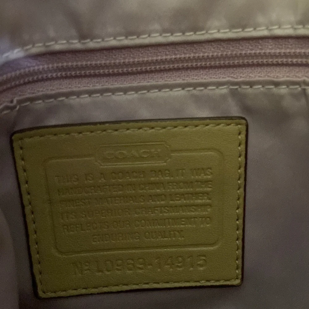 Coach Kristine Signature Handbag - Gently Used - Great Condition Large -… - Picture 8 of 11